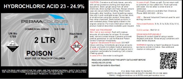 HYDROCHLORIC ACID 2L
