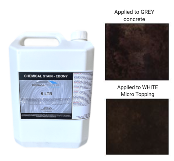 Chemical stain ebony