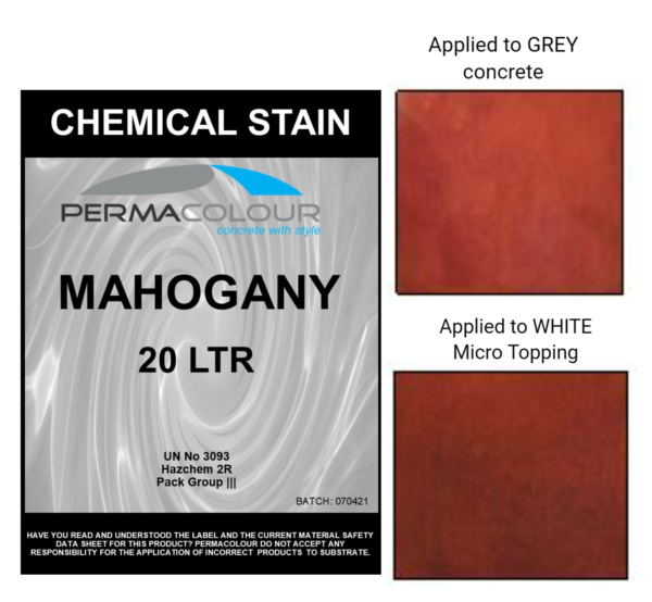 Chemical stain mahogany