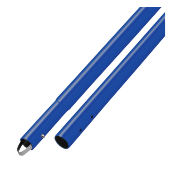 kraft swaged button handle blue powder